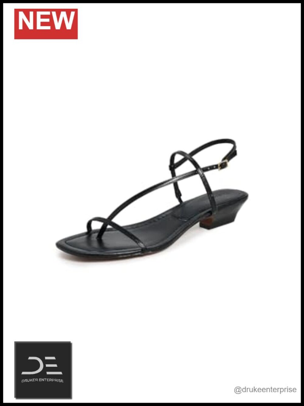 Kitten Heel Gladiator Sandals Women's Open Toe Leather Asymmetric T-Strap